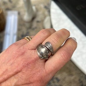 Vintage Silver Spoon Ring.